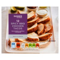 Dunnes Stores 12 Spicy BBQ Chicken Tacos 240g