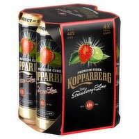 Kopparberg Premium Cider with Strawberry & Lime 4 x 500ml