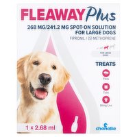 Chanelle Fleaway Plus 268 mg/241.2 mg Spot-On Solution for Large Dogs 2.68ml