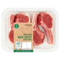 Dunnes Stores 4 Fresh Irish Rack Cutlet Lamb Chops 370g