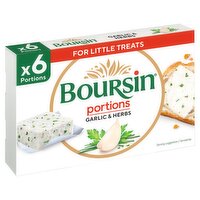 BOURSIN Garlic & Herbs Cream Cheese Portions 6x16g (96g)