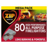 Zip 80 High Performance All Purpose Firelighters Mega Pack