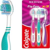 Colgate ZigZag Medium Toothbrush Pack of 3