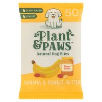 Plant & Paws 50 Bites Banana & Peanut Butter 50g