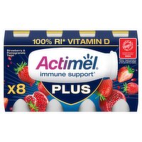 Actimel Plus Strawberry & Pomegranate Twist 8 x 100g (800g)