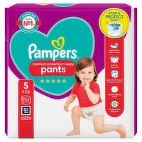 Pampers Premium Protection Nappy Pants Size 5, 27 Nappies