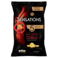 Walkers Sensations Thai Sweet Chilli Multipack Crisps 5 x 25g