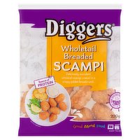 Diggers Wholetail Breaded Scampi 220g