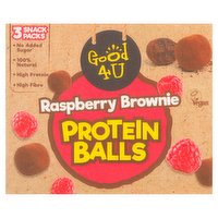 Good4U Raspberry Brownie Protein Balls 3 x 40g