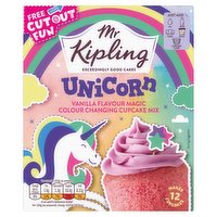 Mr. Kipling Unicorn Vanilla Flavour Magic Colour Changing Cupcake Mix 270g