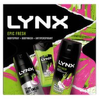Multi Branded LYNX Deodorant Gift Set Epic Fresh Trio 3 piece 