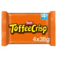 Toffee Crisp Milk Chocolate Bar Multipack 38g 4 Pack