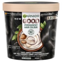 Garnier Good Permanent Hair Dye No Ammonia Formula 100% Grey Coverage 2.0 Truffle Soft Black