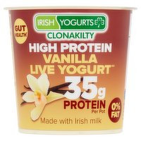 Irish Yogurts Clonakilty High Protein Vanilla Live Yogurt 350g