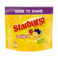 Starburst Vegan Chewy Sweets Fruit Flavoured Sharing Pouch Bag 322g