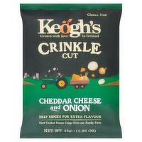 Keogh's Crinkle Cut Cheddar Cheese and Onion 45g
