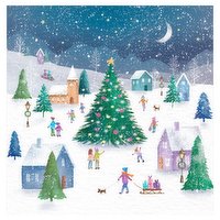 Irish Cancer Society Pack of 8 Large Christmas Cards - Winter Village