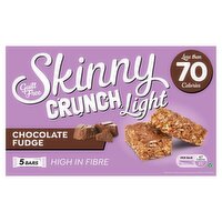 Skinny Crunch Light Chocolate Fudge Bars 5 x 19g