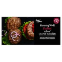 Slimming World Free Food 4 Beef Quarter Pounders 454g