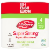 Lifebuoy Handy-Sized Sheets 4 Rolls