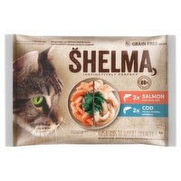 Shelma Grain Free Recipe Salmon & Cod 4 x 85g
