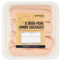 Dunnes Stores 8 Irish Pork Jumbo Sausages 400g