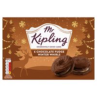 Mr Kipling 6 Chocolate Fudge Winter Whirls
