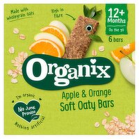 Organix Apple & Orange Soft Oaty Bars 12+ Months 6 x 23g (138g)