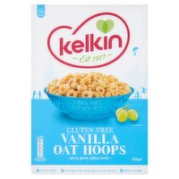 Kelkin Gluten Free Vanilla Oat Hoops 325g