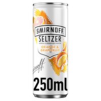 Smirnoff Orange & Grapefruit Vodka Mixed Drink 4x250ml Can