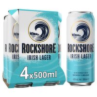 Rockshore Irish Lager Beer  4x500ml Can