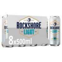 Rockshore Light Lager Beer 8x500ml Can