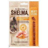 Shelma Meaty Sticks with Poultry & Turmeric 3 x 5g