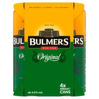 Bulmers Original Irish Cider 4 x 500ml