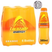 Lucozade Energy Orange 6 x 380ml Multipack