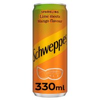 Schweppes Sparkling Lime Meets Mango Flavour 330ml
