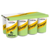 Schweppes Slimline Elderflower Tonic Water 8 x 150ml