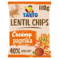 Tayto Lentil Chips Creamy Paprika Flavour 110g