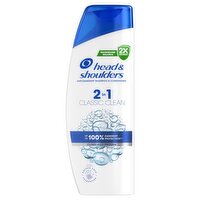 Head & Shoulders Classic Clean 2in1 Anti Dandruff Shampoo 250ml. Refreshing Clean Scent