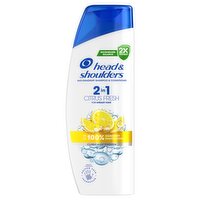 Head & Shoulders Citrus Fresh 2in1 Anti Dandruff Shampoo for greasy hair 330ml. Daily use