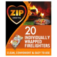 Zip 20 Individually Wrapped Firelighters