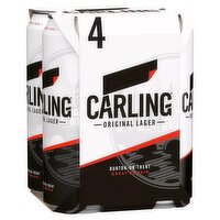Carling Original Lager Beer 4 x 500ml can