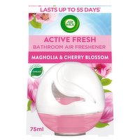 Air Wick Magnolia & Cherry Blossom Active Fresh Long Lasting Bathroom Air Freshener 75ml