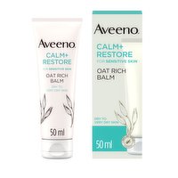 Aveeno Face CALM+RESTORE Ultra Rich Oat Moisturising Balm for Very Dry & Irritated Skin 50ml