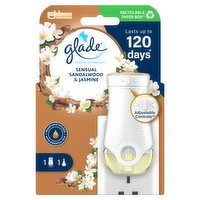 Glade Scented Electric Plug In Holder & Refill Sandalwood & Jasmine 20ml