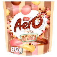 Aero Melts Chocolate Neapolitan Ice cream Sharing Bag 86g