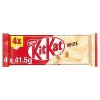 Kit Kat 4 Finger White Chocolate Bar Multipack 41.5g 4 Pack