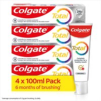 Colgate Total Original Toothpaste 100ml x4