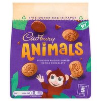 Cadbury Animals Milk Chocolate Mini Biscuits x 5 99.5g