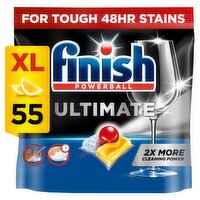 Finish Ultimate Deep Clean & Shine Dishwasher Tablets Lemon - 55 Tabs